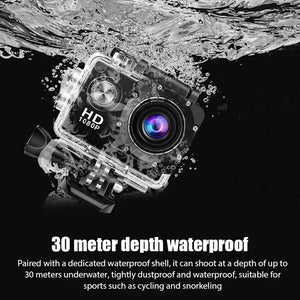 4K Ultra HD 3MP 900mAh Underwater Waterproof Action Camera