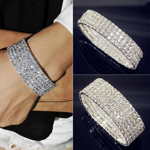 AAA Cubic Zirconia Crystal Elastic Bracelet