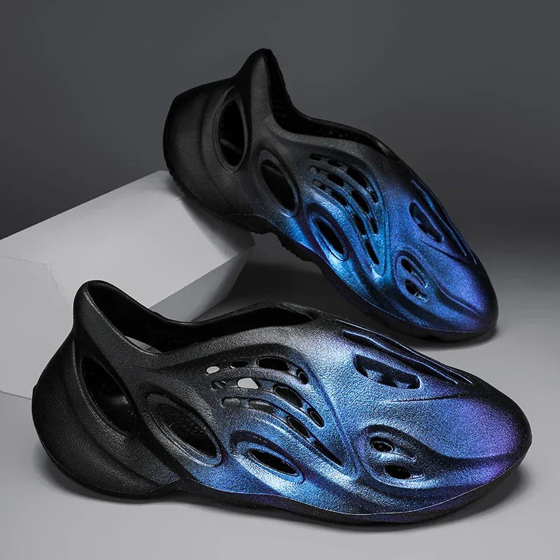 Beach Hole Anti Slip Tie Dyed Designer Shoes