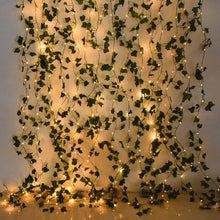 Green Leaf Ivy Vine With LED Lights String