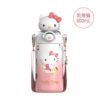 600ml Sanrio Water Stainless Steel Insulated Cup & Straw