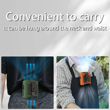 10000mAh Waist Fan with 5 Speeds & Light