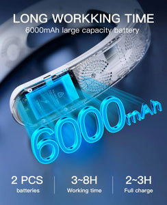 Wearable Rechargeable Portable 3 Speed Neck Fan