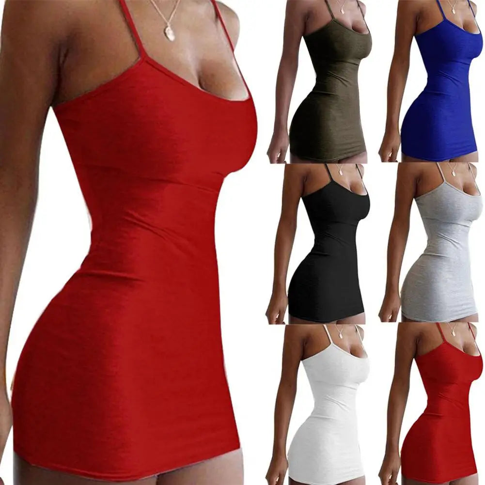 Shoulder String Skin-friendly Easy Cleaning Short Dress