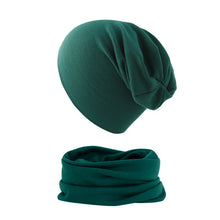 2pcs Soft Elastic Beanie Hat and Scarf Set