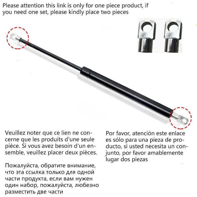 1PC 100N/23LB 150-600mm Gas Struts with Steel Eyes