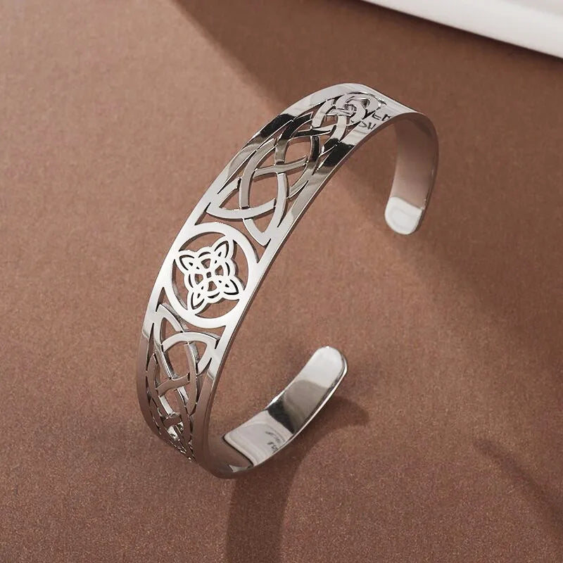 Witch Knot Cuff Stainless Steel Bracelet