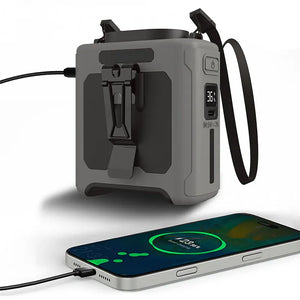 10000mAh Waist Fan with 5 Speeds & Light