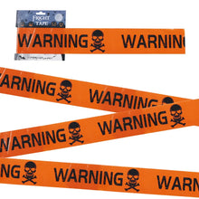 Halloween Props Warning line Plastic Skull Head Warning Tape