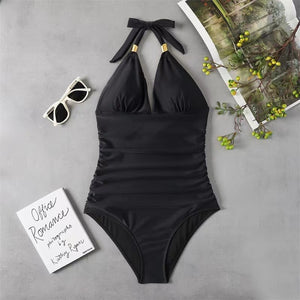 One Piece High Waist Bathing Suit