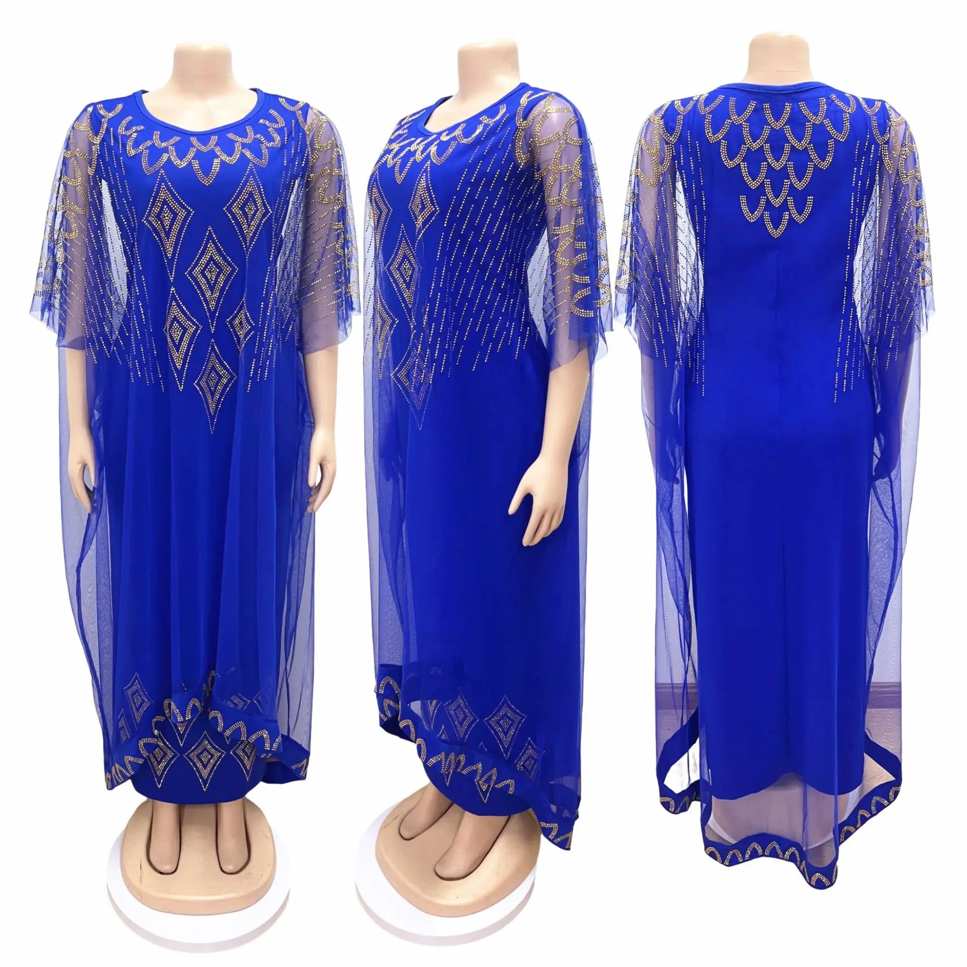 Fake Two-Piece Traditional African Dress
