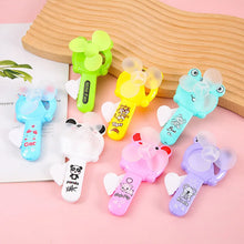 10Pcs Cartoon Cute Mini Portable Hand Pressure Fan Toys