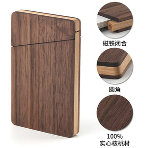 Portable Wooden Business Card Holder