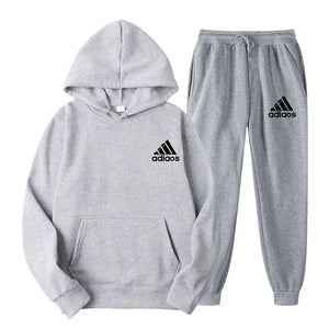 Hooded Top and Sweatpants Two-piece Set