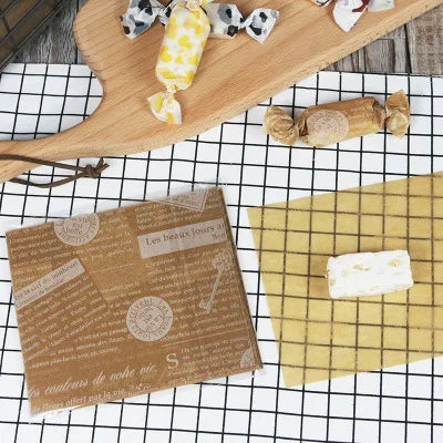 100Pcs Candy Wrappers Wax Paper Sheets