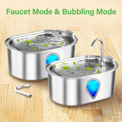 3.5L Large Capacity Stainless Steel Automatic Pet Water Dispenser