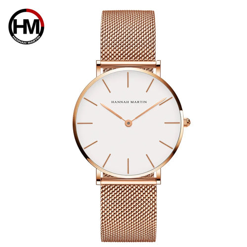 HANNAH MARTIN Stainless Steel Japan Quartz Movement Watch