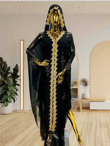 Muslim Chiffon Maxi Kaftan Dress