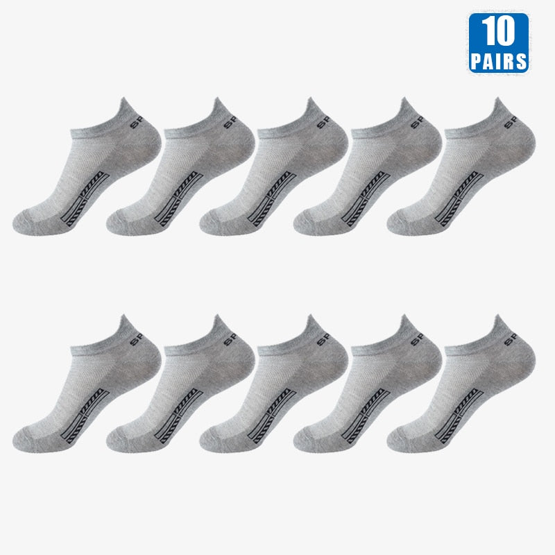 10 Pairs Cotton Crew Ankles
