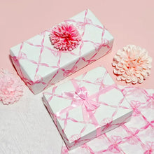 10 Sheets 20x14inch Pink Bow Tissue Paper