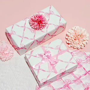 10 Sheets 20x14inch Pink Bow Tissue Paper