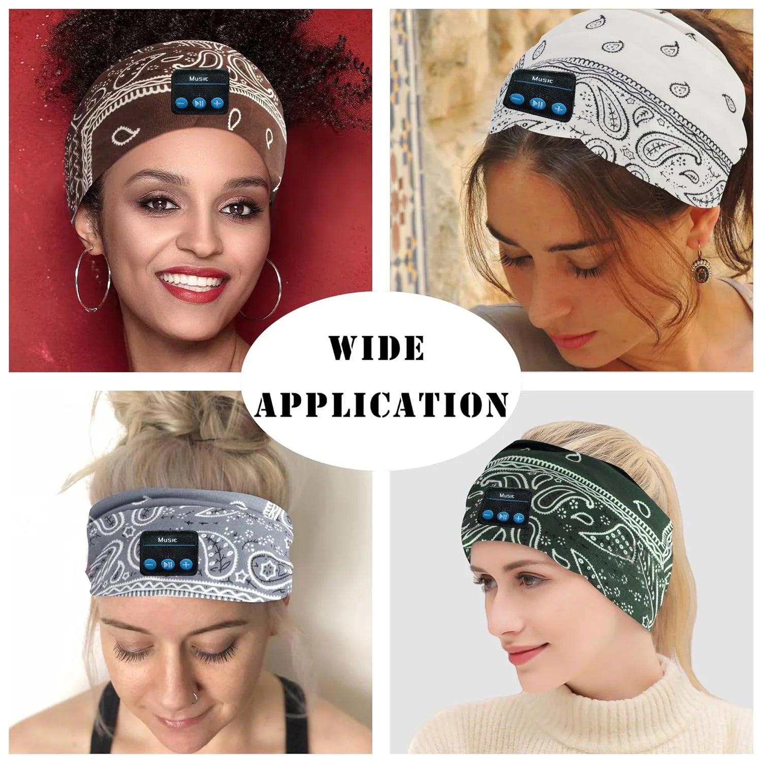 Wireless Bluetooth Headband Headphones with Microphone
