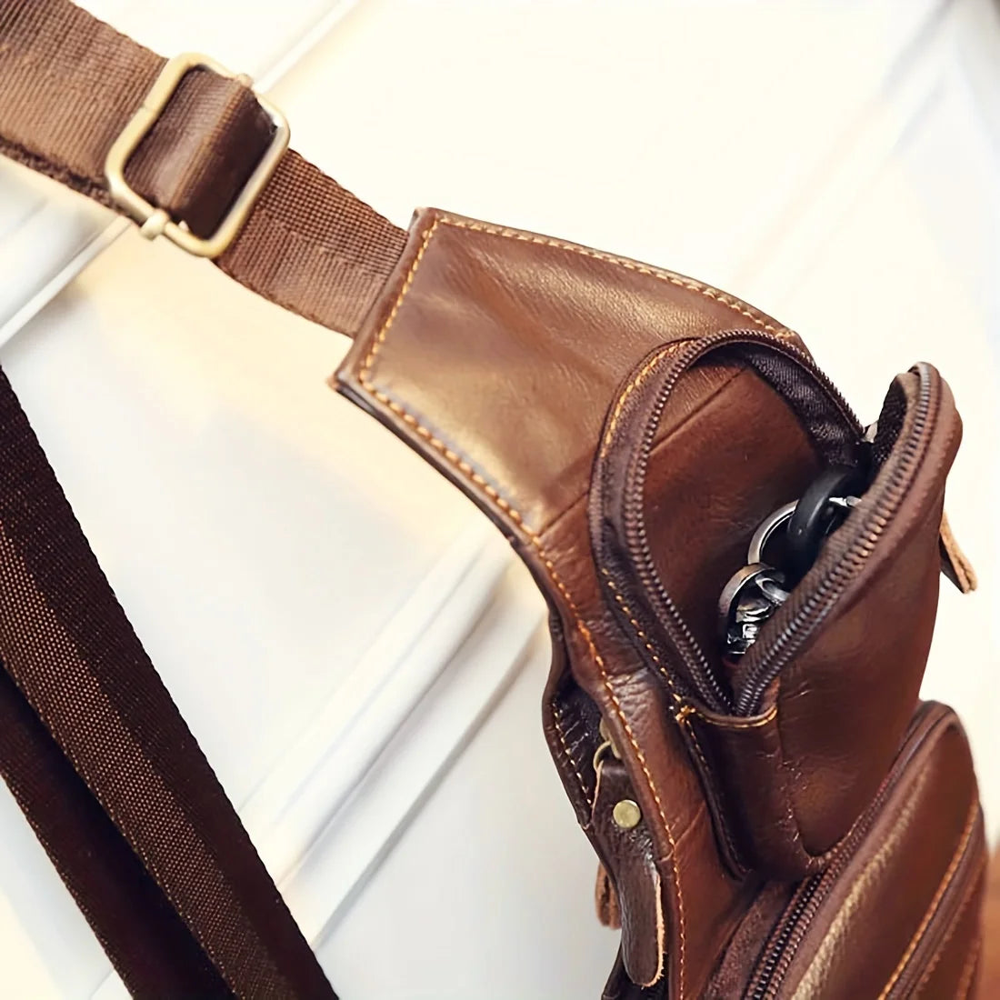 Retro Leather Crossbody Bag