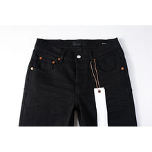 High Street Distressed Black Stretch Skinny Button Fly Ripped Jeans