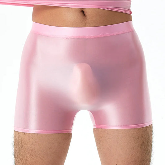 Shiny Glossy Transparent Ultra-thin Boxer Briefs