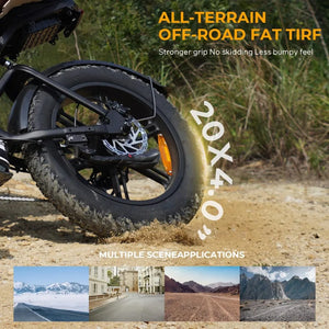 TAMOBYKE V20 Electric Bike with 1500W Motor 31.5MPH 48V18.2Ah Battery, 60-Mile Range