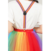 Colorful Rainbow Short High Elastic Band Skirt