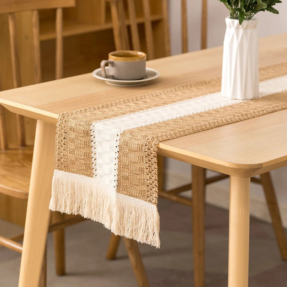 Cotton And Linen Table Runner