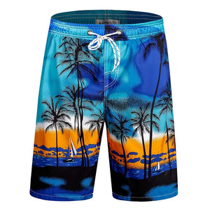 Colorful 3D Print Graphic Swim Trunks