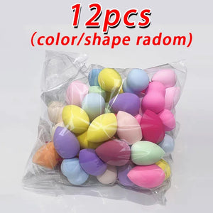 100pcs Mini Makeup Sponge Dry/Wet Use Face Powder Eggs