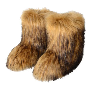 Fluffy Faux Fur Boots