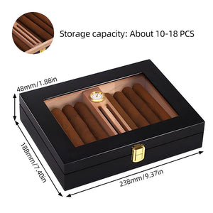 Cedar Wood Cigar Humidor Storage Box