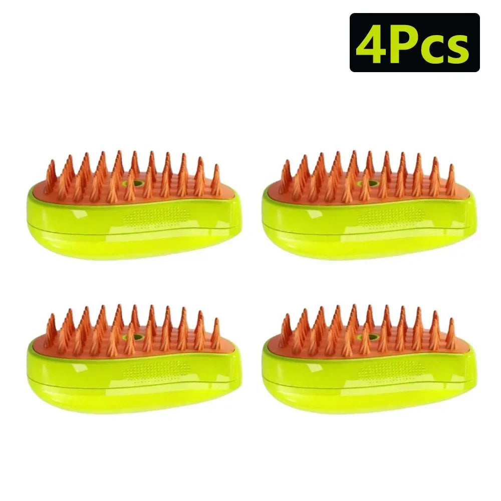 3 in 1 Steam Brush Steamy Built-in Electric Spray Hair Removal Comb