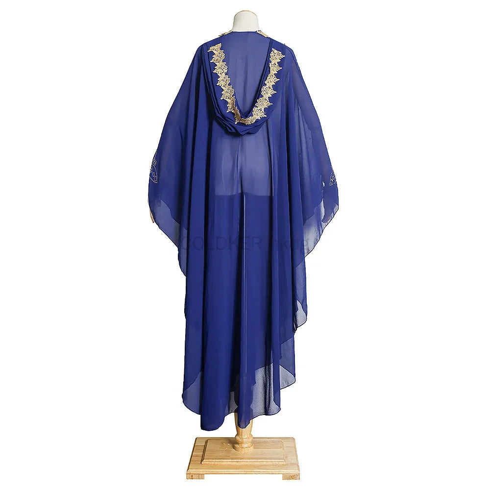 Muslim Chiffon Maxi Kaftan Dress
