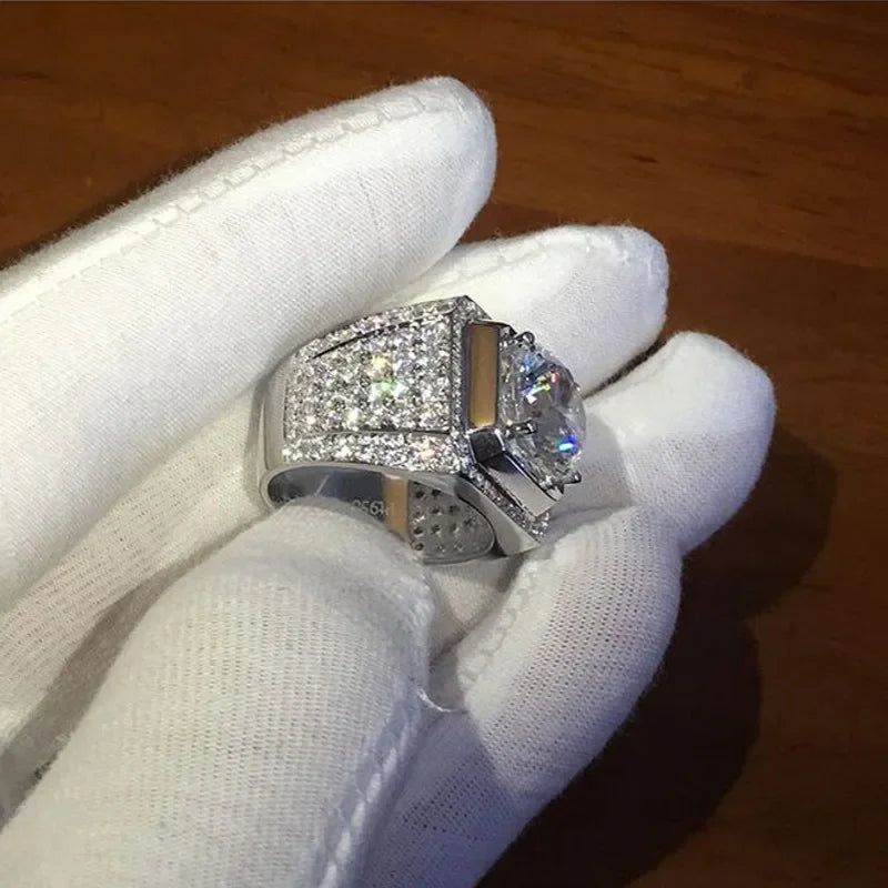 925 Sterling Silver 2ct Simulated Diamond Ring