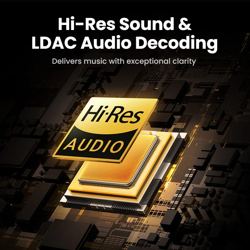 43dB Hybrid Active Noise Cancellation Hi-Res LDAC 75H Spatial Audio Headset