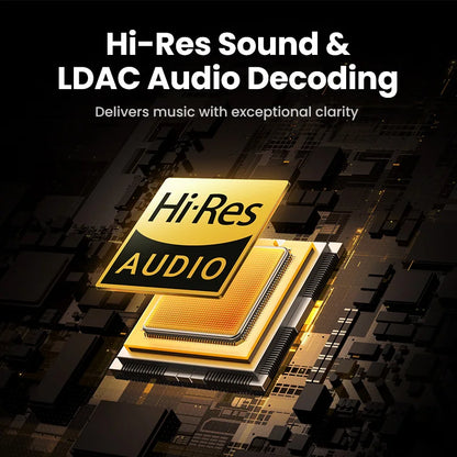 43dB Hybrid Active Noise Cancellation Hi-Res LDAC 75H Spatial Audio Headset