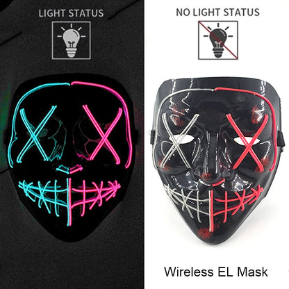The Purge Horror Wireless LED Glow Mask