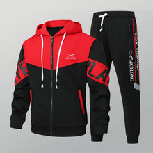 Zippered Hooded Jacket and Pants Set