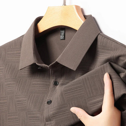 Designer Print Business Casual Short-sleeved Polo Shirt