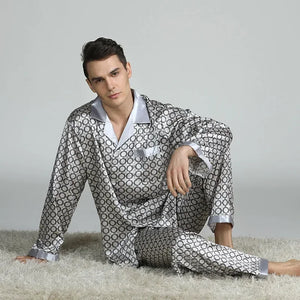 Satin  Cozy Soft Long Sleeve Pajama Set