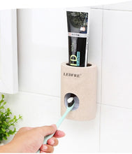 Wall Mounted Automatic Toothpaste Dispenser Toothbrush Holder