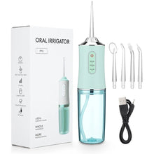 Portable Water Flosser Teeth Cleaner with 4 Tips