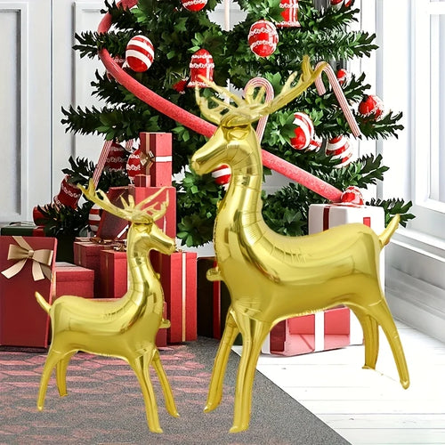 Golden Reindeer Foil Balloon