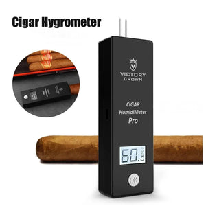 Cigar Moisture Meter Hygrometer Digital Humidity Probe Tools