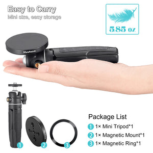Magnetic Smartphone Tripod Mini Extendable Selfie Stick 360° Ball Head for iPhone